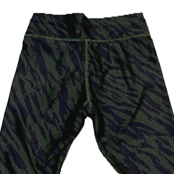 The Upside NYC Pant Leggings 8 Green Zebra Stripe - Picture 3 of 5
